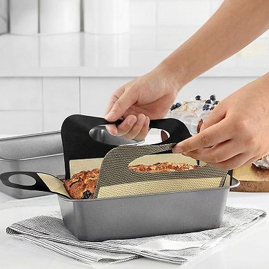 Reusable Loaf Pan Liner with Nonstick Mesh and Lift Handles