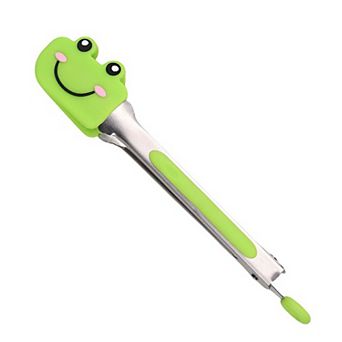 Bear Shaped Kitchen Tongs with Non-Slip Grip and Locking Ring
