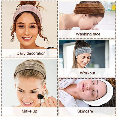 Knit Wide Headbands, Solid Color, Moisture-Wicking, Comfy Sports Hairbands Unisex