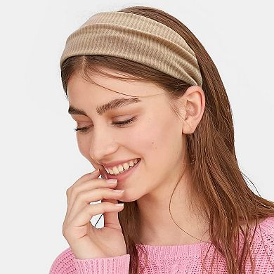 Knit Wide Headbands, Solid Color, Moisture-Wicking, Comfy Sports Hairbands Unisex