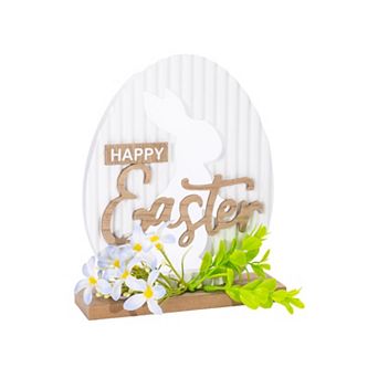 Melrose Happy Easter Tabletop Sign 9-Inch Table Decor