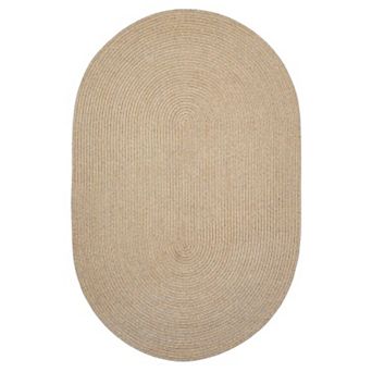 Homespice Biscuit Braided Pet Friendly Rug / Washable Indoor/Outdoor Beige/Tan Rug