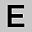 Silver Tone E