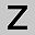 Silver Tone Z