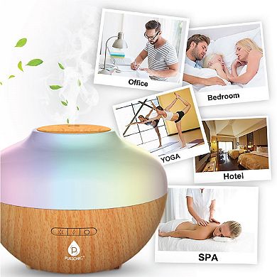 Ultimate Relax & Recharge Set Alarm Clock Wireless Charger Radio + Aromatherapy Diffuser & 6 Oils