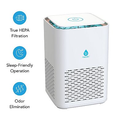 Pursonic Clean Air & Aromatherapy Bundle True HEPA Air Purifier with 12 Essential Oils
