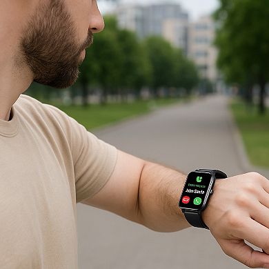 Smart Watch & Wellness Ring Bundle Bluetooth Calling, Fitness Tracking & 24/7 Health Monitoring