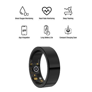 Smart Watch & Wellness Ring Bundle Bluetooth Calling, Fitness Tracking & 24/7 Health Monitoring