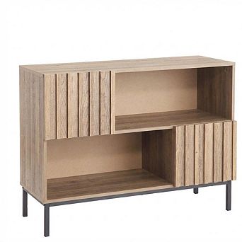 Farmhouse Console Entry Table with Storage and Shelves