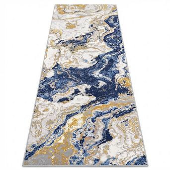 Washable Modern Abstract Area Rug Contemporary Non Slip Luxury Marble Carpet for Living Room