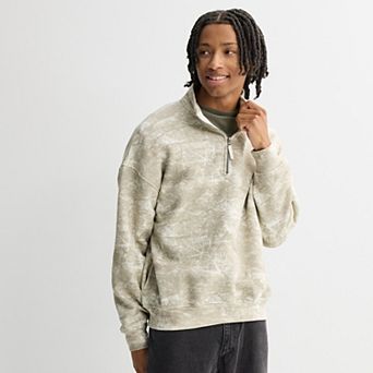 Men's Hollywood Side Inset Quarter-Zip Pullover