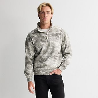 Men's Hollywood Side Inset Quarter-Zip Pullover