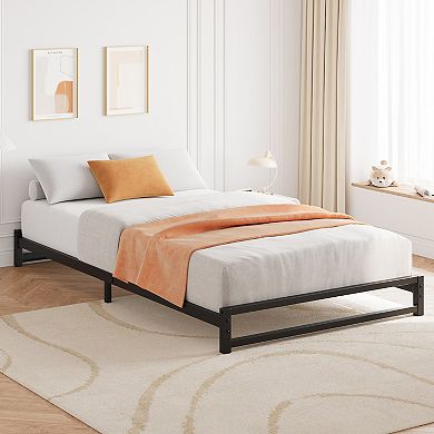 6 Inch Heavy Duty Metal Platform Bed Frame - Steel Slat Support, Easy Assembly, No Box Spring Needed