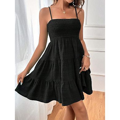 Sundresses for Women Sleeveless Spaghetti Strap A line Casual Dresses