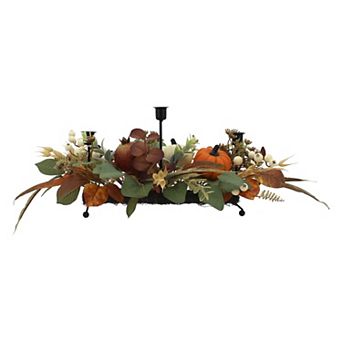 Celebrate Together™ Fall Pumpkin & Pomegranate 3-Candle Holder Table Decor