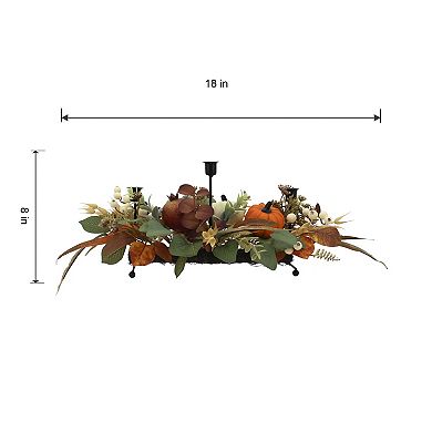 Celebrate Together™ Fall Pumpkin & Pomegranate 3-Candle Holder Table Decor