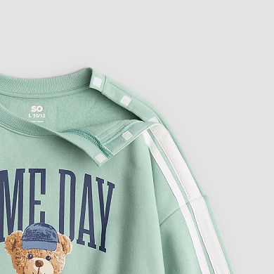 Girls 6-20 SO® Game Day Graphic Crewneck