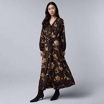 Women's Simply Vera Vera Wang Kimono Maxi Dress