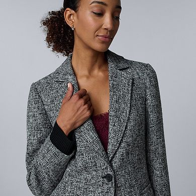Women's Simply Vera Vera Wang Sweater Cuff Blazer