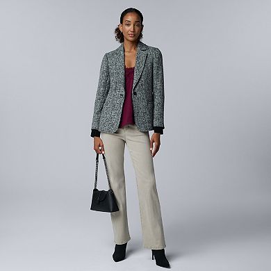 Women's Simply Vera Vera Wang Sweater Cuff Blazer
