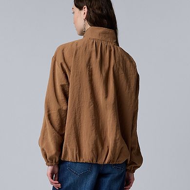 Women's Simply Vera Vera Wang Fluid Bomber Jacket