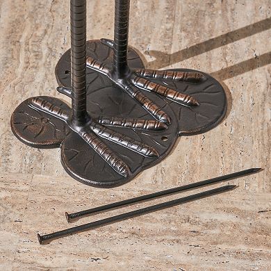 TEINIE 39" Outdoor Aluminum Crane Shiny Copper Garden Decor