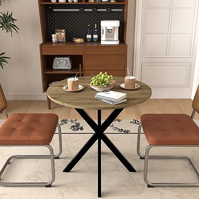TEINIE 31-in. Round Small Space Kitchen Dining Table