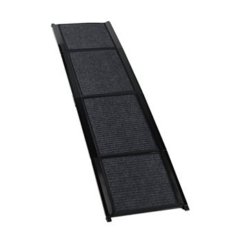 TEINIE 65" Extra Long Folding Dog Car Ramp Black Non-Slip 250 lbs