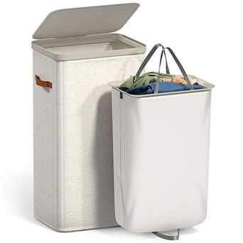 Sorbus 1-Compartment Laundry Basket with Removable Bag - Durable Organizer - Space Saving Design