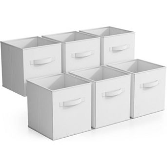 Sorbus 6 Pack 11 Inch Foldable Cubes with Handles- for Home Storage & Organization