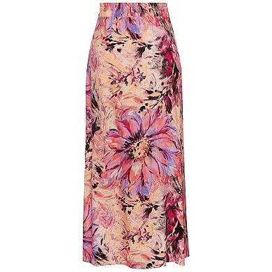 Lascana Women's Flowy Floral Maxi Skirt