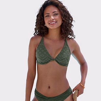 Lascana Women's Crochet Underwire Bikini Top