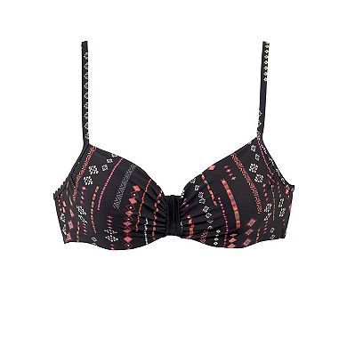 Lascana Women's Boho Print Underwire Bikini Top