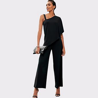Lascana Women's Asymmetrical One Shoulder Jumpsuit