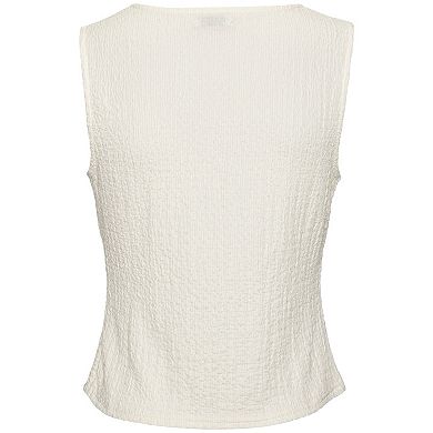 Lascana Women's Button Down Textured Vest