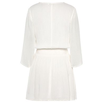 Lascana Women's Flowy Flare Sleeve Dress