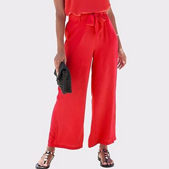 Lascana Women's Belted Wide Leg Pants