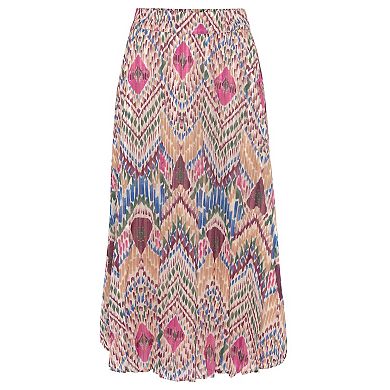Lascana Women's Pleated Midi Skirt
