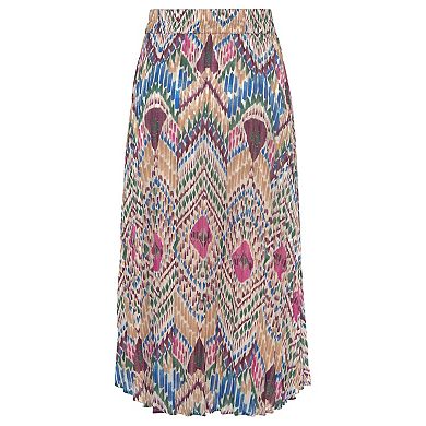 Lascana Women's Pleated Midi Skirt