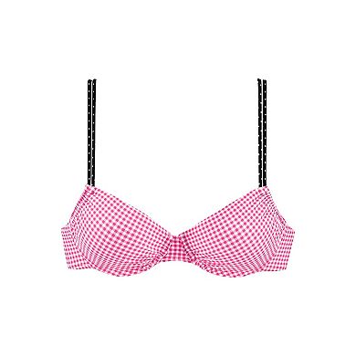 Lascana Women's Gingham Underwire Bikini Top