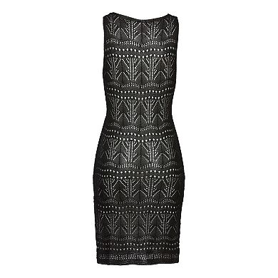 Lascana Women's Crochet Short Dress Cover Up