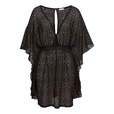 Lascana Women's Flowy Lace Cover Up