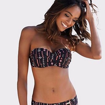 Lascana Women's Pattern Bandeau Bikini Top