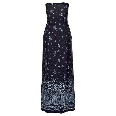 Lascana Women's Bandeau Maxi Dress