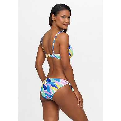 Lascana Women's Brushstroke Print Classic Bikini Bottom