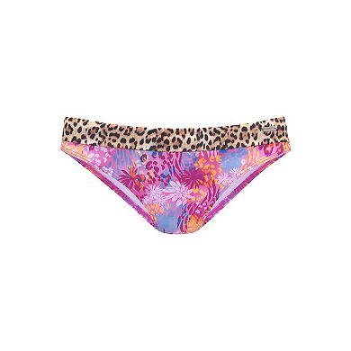 Lascana Women's Leopard Fold Over Bikini Bottom