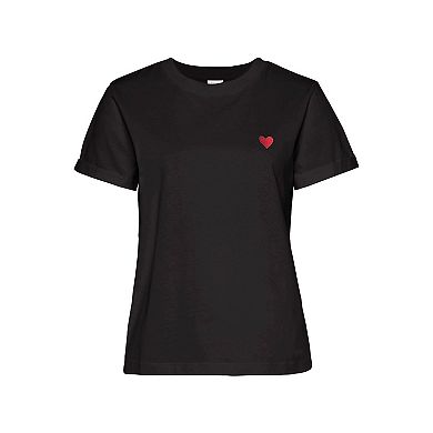Lascana Women's Heart Embroidered Top