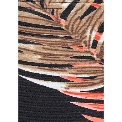 Lascana Women's Palm Print Underwire Bikini Top