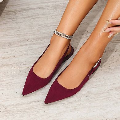 Caitriona Faux Suede Flats