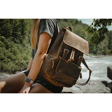The Hagen Backpack Vintage Leather Backpack